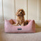 NEW COLLECTION: Low Front Pink Micro Corduroy Bolster with Removable Parts