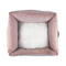 NEW COLLECTION: Low Front Pink Micro Corduroy Bolster with Removable Parts