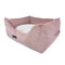 NEW COLLECTION: Low Front Pink Micro Corduroy Bolster with Removable Parts
