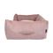 NEW COLLECTION: Low Front Pink Micro Corduroy Bolster with Removable Parts