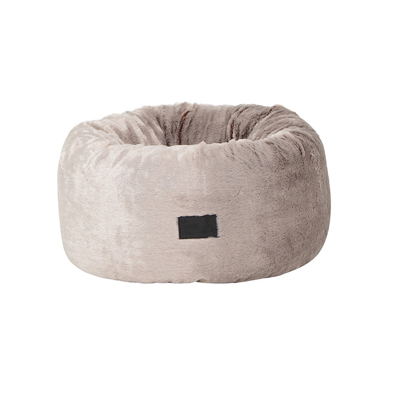 Two Tone Taupe Plush Donut