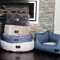 Dog Central Taupe Removable Cushion Round Bed