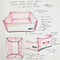 Luxe Trim Pink High Side Bed with Removable Parts