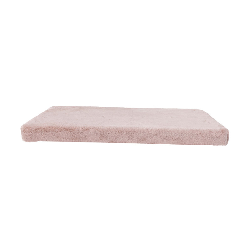 Dusty Pink Faux Fur Crate Mat