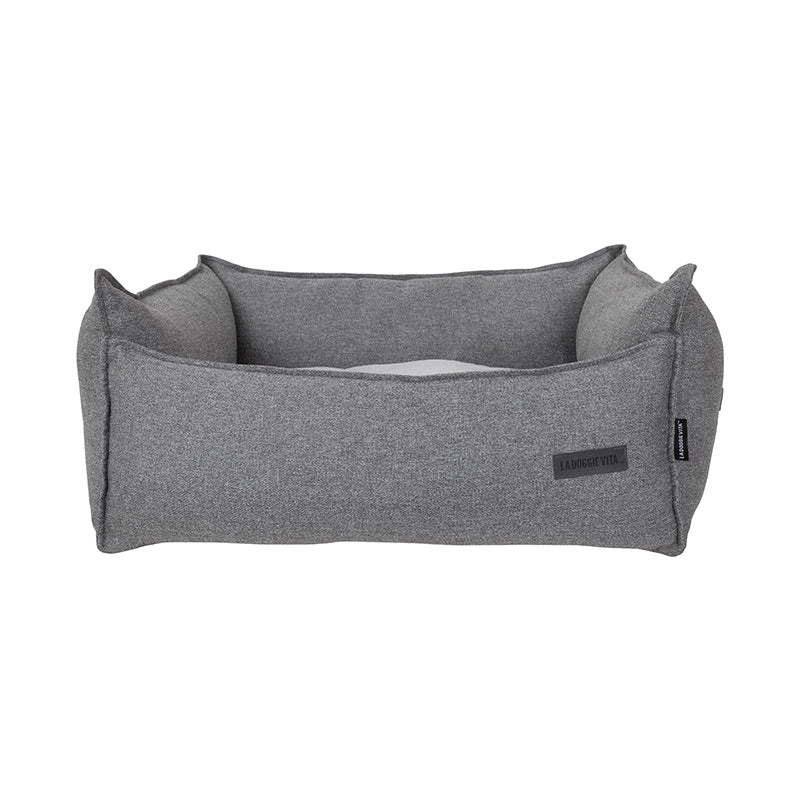 Luxe Trim Grey High Side Bed with Removable Parts