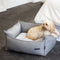 Luxe Trim Grey High Side Bed with Removable Parts