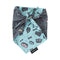 Dog Treats Reversible Charcoal & Mint Bandana