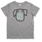 Sad Pup Grey Marle Kids Unisex T-Shirt