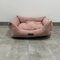 SAMPLE SALE: Low Front Pink Upholstery style Bolster