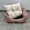 SAMPLE SALE: Low Front Pink Upholstery style Bolster