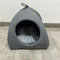 SAMPLE SALE: Charcoal Pet Igloo with removable cushion
