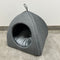 SAMPLE SALE: Charcoal Pet Igloo with removable cushion