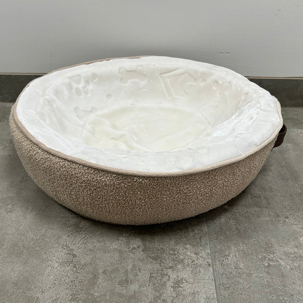SAMPLE SALE: Taupe Boucle & Plush Foam Donut