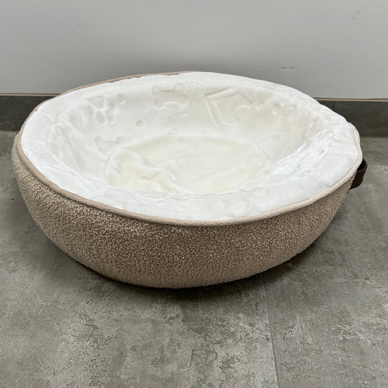 SAMPLE SALE: Taupe Boucle & Plush Foam Donut