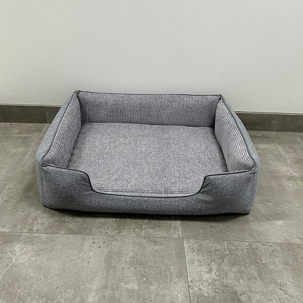 SAMPLE SALE: Grey Low Front Bolster Bed