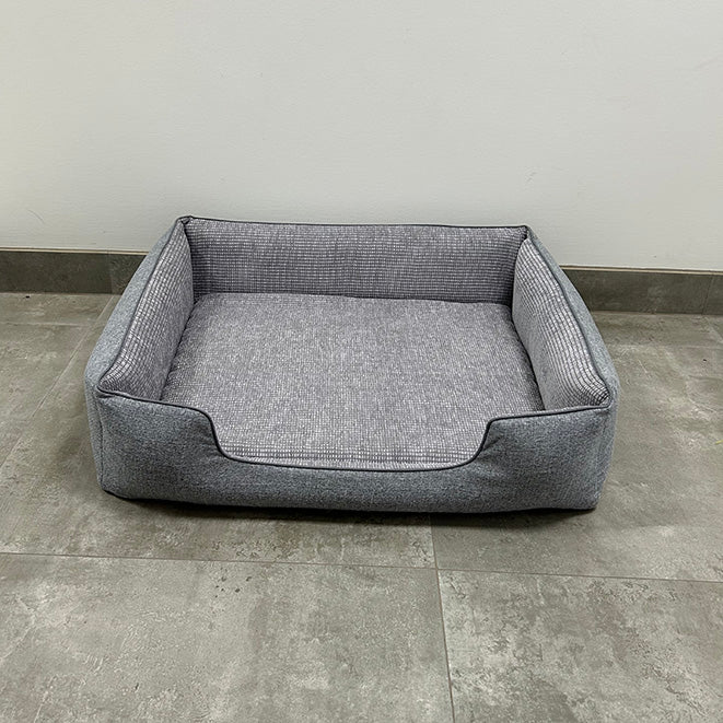 SAMPLE SALE: Grey Low Front Bolster Bed