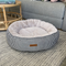 SAMPLE SALE: Hamptons Stripe Round Medium Bed with Removable Cushion