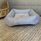 SAMPLE SALE: Hamptons Stripe Denim Blue Small Bolster Bed