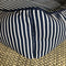 SAMPLE SALE: Printed Navy/White Stripe Bolster Bed