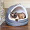 Water Resistant Oxford Charcoal Hooded Cat House
