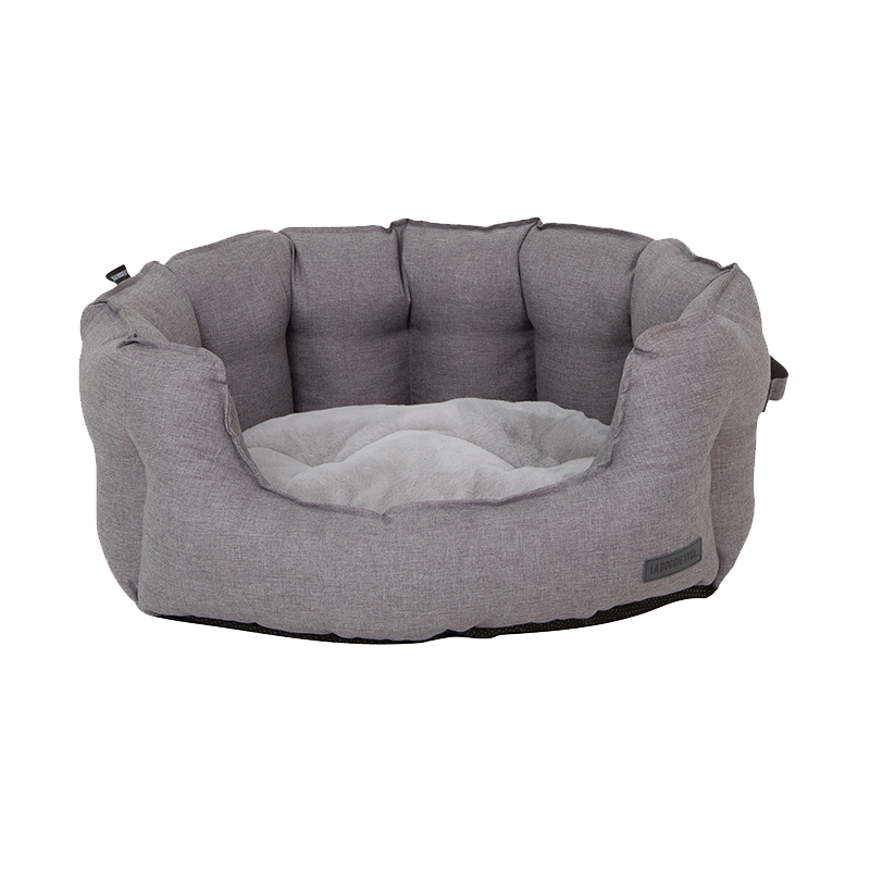 Water Resistant Oxford High Side Grey Shell Bed