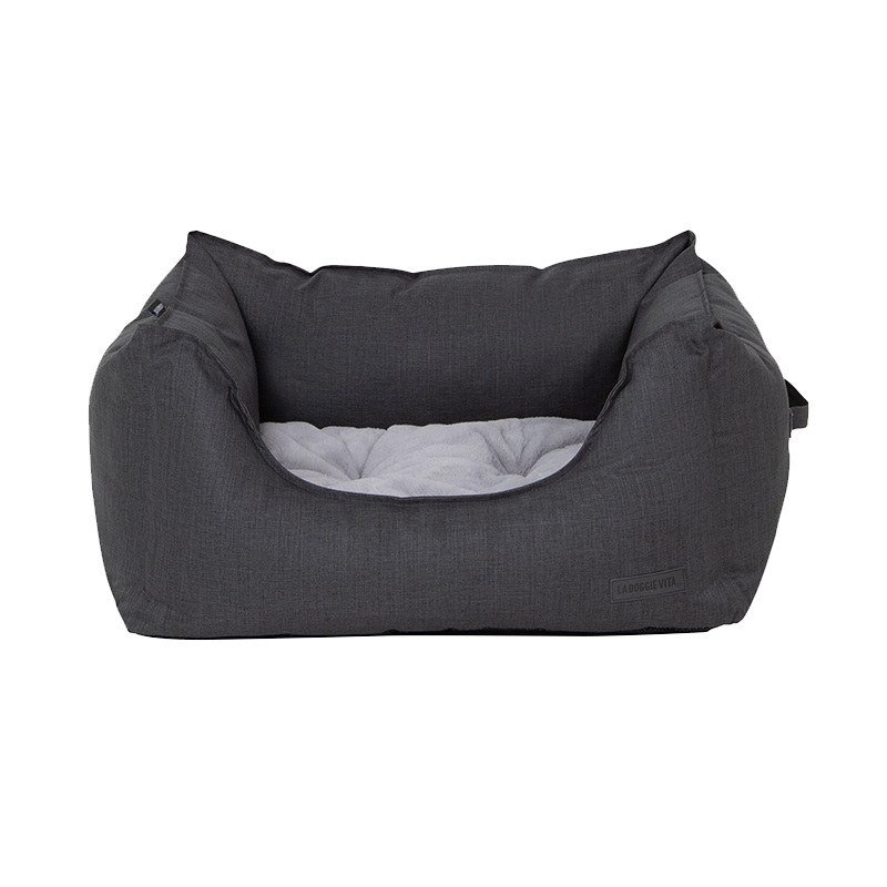 Water Resistant Oxford High Side Charcoal Bed
