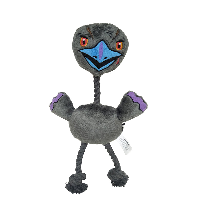 Evil Emu Rope Toy with Squeaker