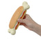 Hot Dog Bone Toy with Squeaker