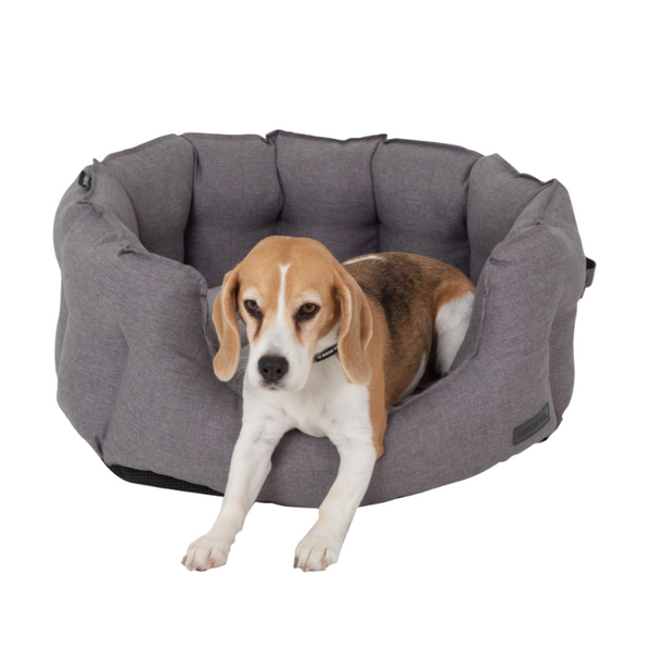 Water Resistant Oxford High Side Grey Shell Bed
