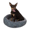 Dog Treats Charcoal Removable Cushion Round Bed