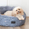 Dog Treats Charcoal Removable Cushion Round Bed
