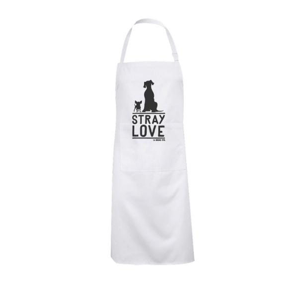 Stray Love White Apron