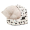 Leo Spot Taupe Hooded Pet House
