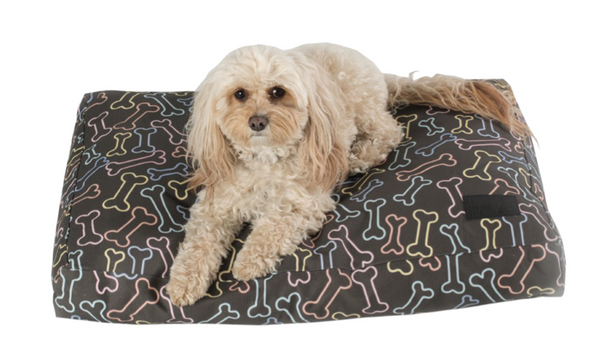 50% OFF! ON SALE! Neon Bone Black Water Resistant Pillow Bed
