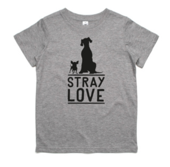 Stray Love Grey Marle Kids Unisex T-Shirt