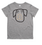 Sad Pup Grey Marle Kids Unisex T-Shirt