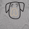 Sad Pup Grey Marle Kids Unisex T-Shirt