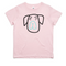 Sad Pup Pink Kids Unisex T-Shirt